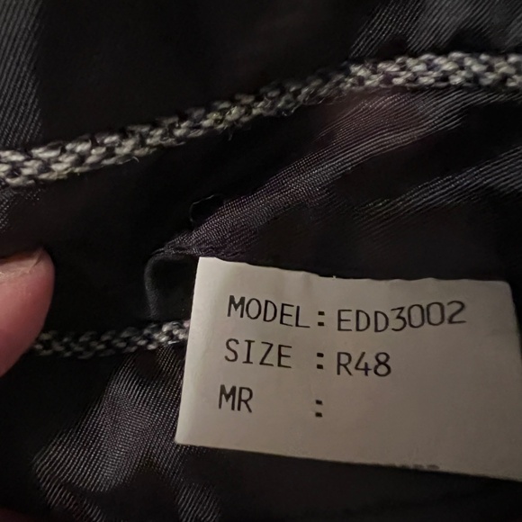 Macy’s Woolmark Black and White Herringbone Sport Coat - Picture 3 of 6